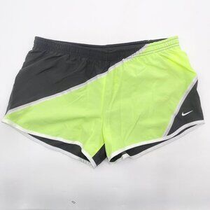 Nike Dri Fit Twisted Tempo Running Shorts Athletic Workout Lime Green Medium